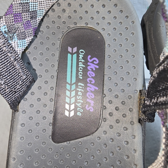 WOMENS SKECHERS REGGAE LOOPY STRAPPY SANDAL MULTICOLOR WOMENS 9 - Picture 2 of 5